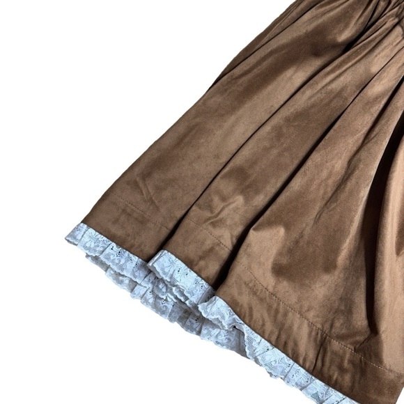 For Love & Lemons Brown Suede Hadley Mini Dress US S - Picture 4 of 11